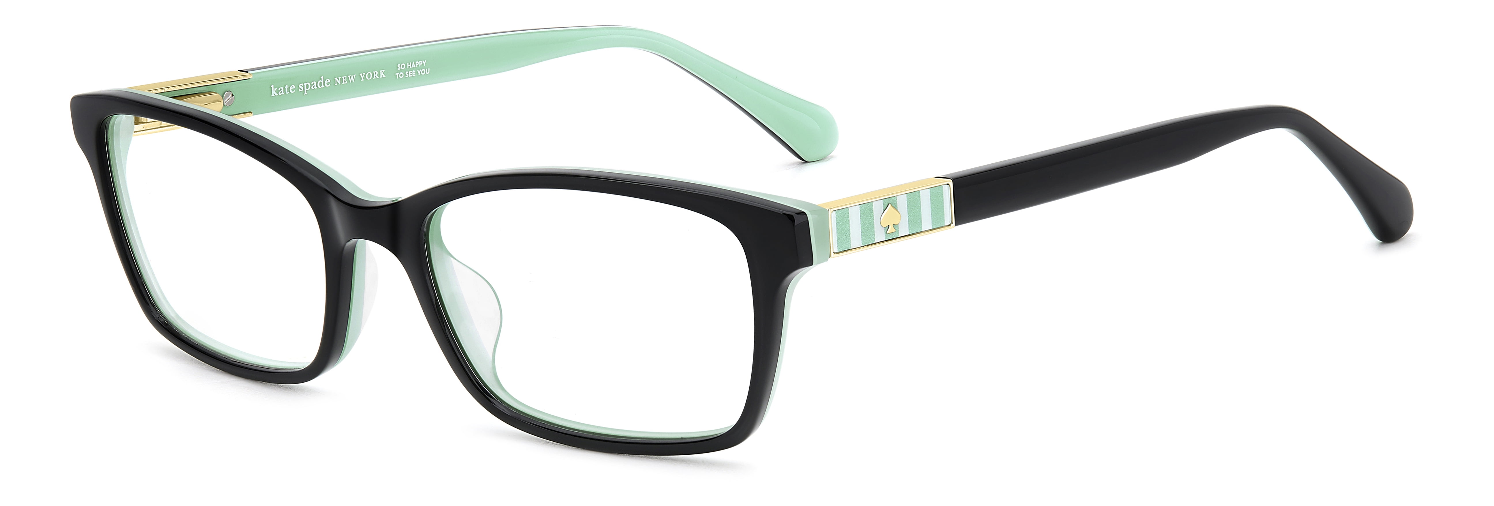 Kate Spade Womens Jackeline 2 Rx'ble Eyeglasses with Case, Black Green