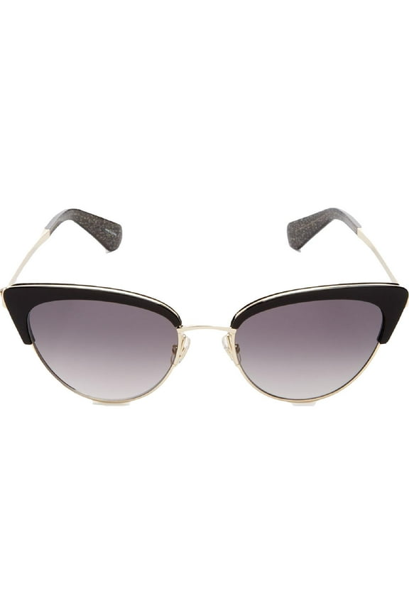 Kate Spade  Plastic Womens Cat-Eye Sunglasses Black 52mm Adult