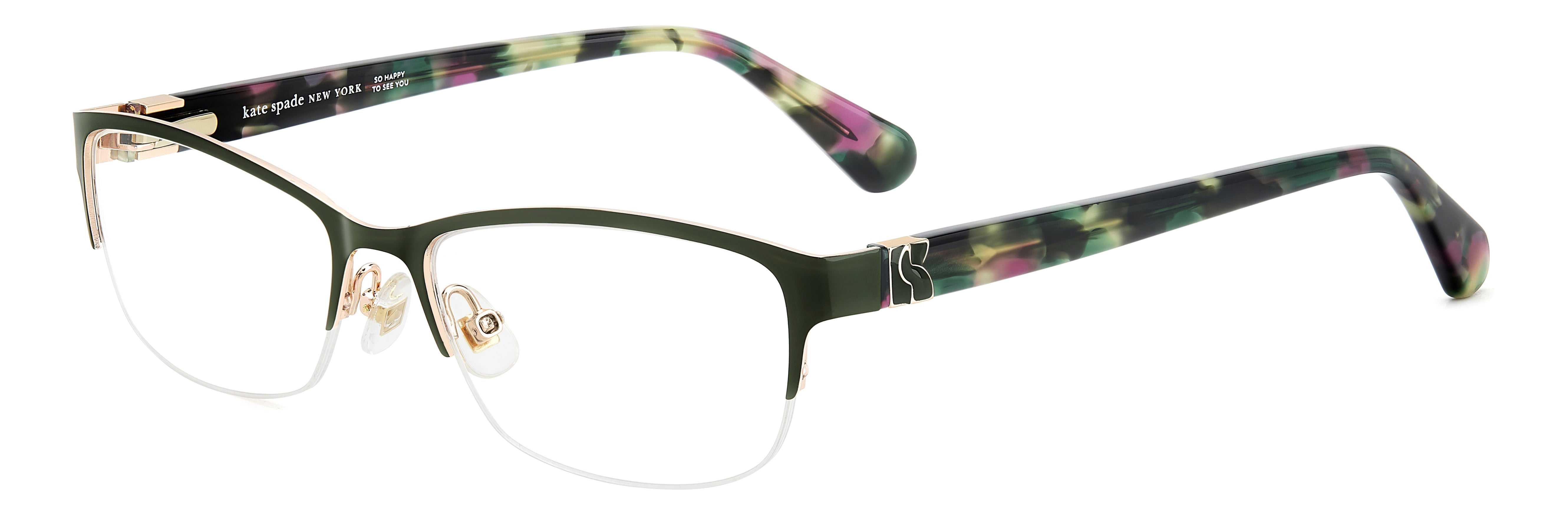 Kate Spade Womens Marnie Rx'ble Eyeglasses with Case, Green
