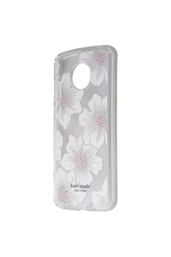 Kate Spade York Defensive Hardshell Case for Moto Z4 - Hollyhock Floral