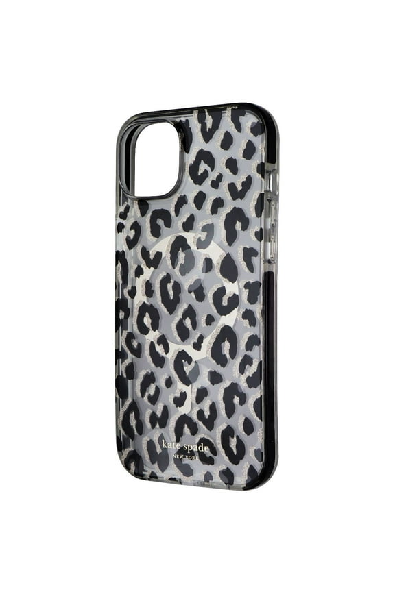 Kate Spade York MagSafe Case for iPhone 15 Plus - City Leopard Glitter