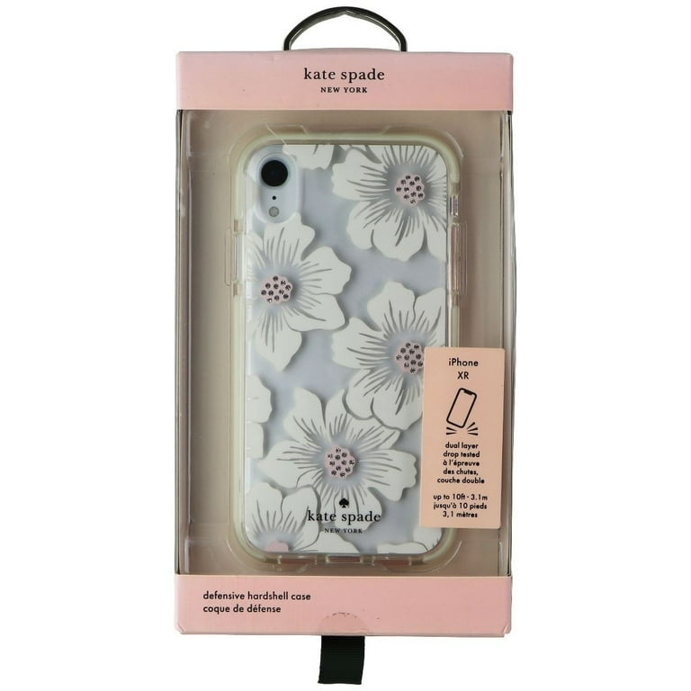 Kate Spade York Slim Case for iPhone XR Hollyhock Cream Blush Gem Walmart