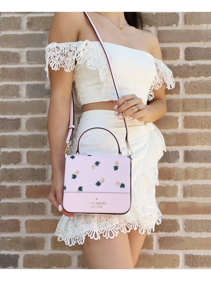 Free Shipping! Kate Spade k7629 staci square pineapple crossbody