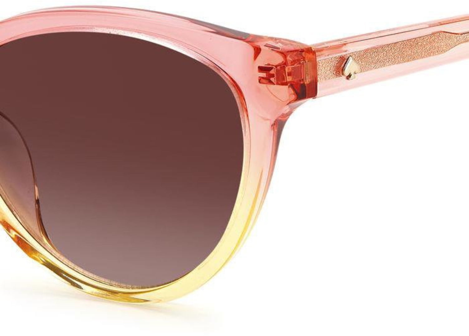 Kate Spade ADELINE/G/S 0GVZHA 55mm Cat Eye Sunglasses Women's Shiny Pink to Yellow Gradient