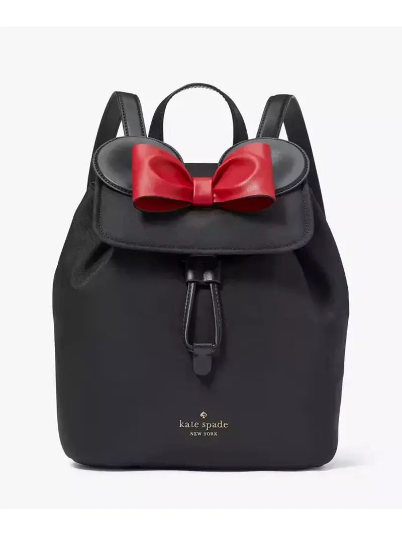 Kate Spade x Disney Minnie 3D Flap Nylon Backpack KG589 (dust Bag