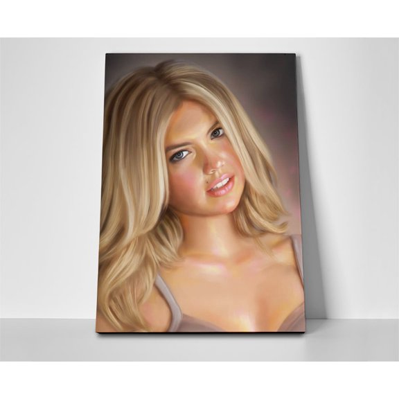 Kate Upton Painting Poster or Wrapped Canvas
