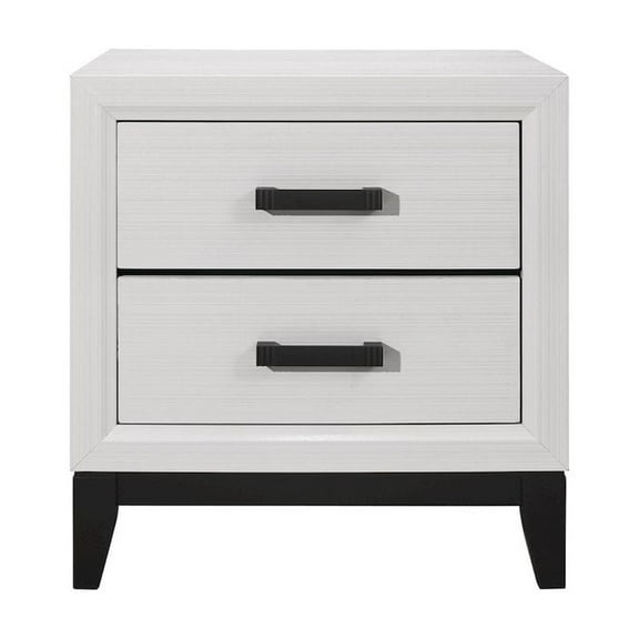 Global Furniture USA Kate White Nightstand, 1 Pack
