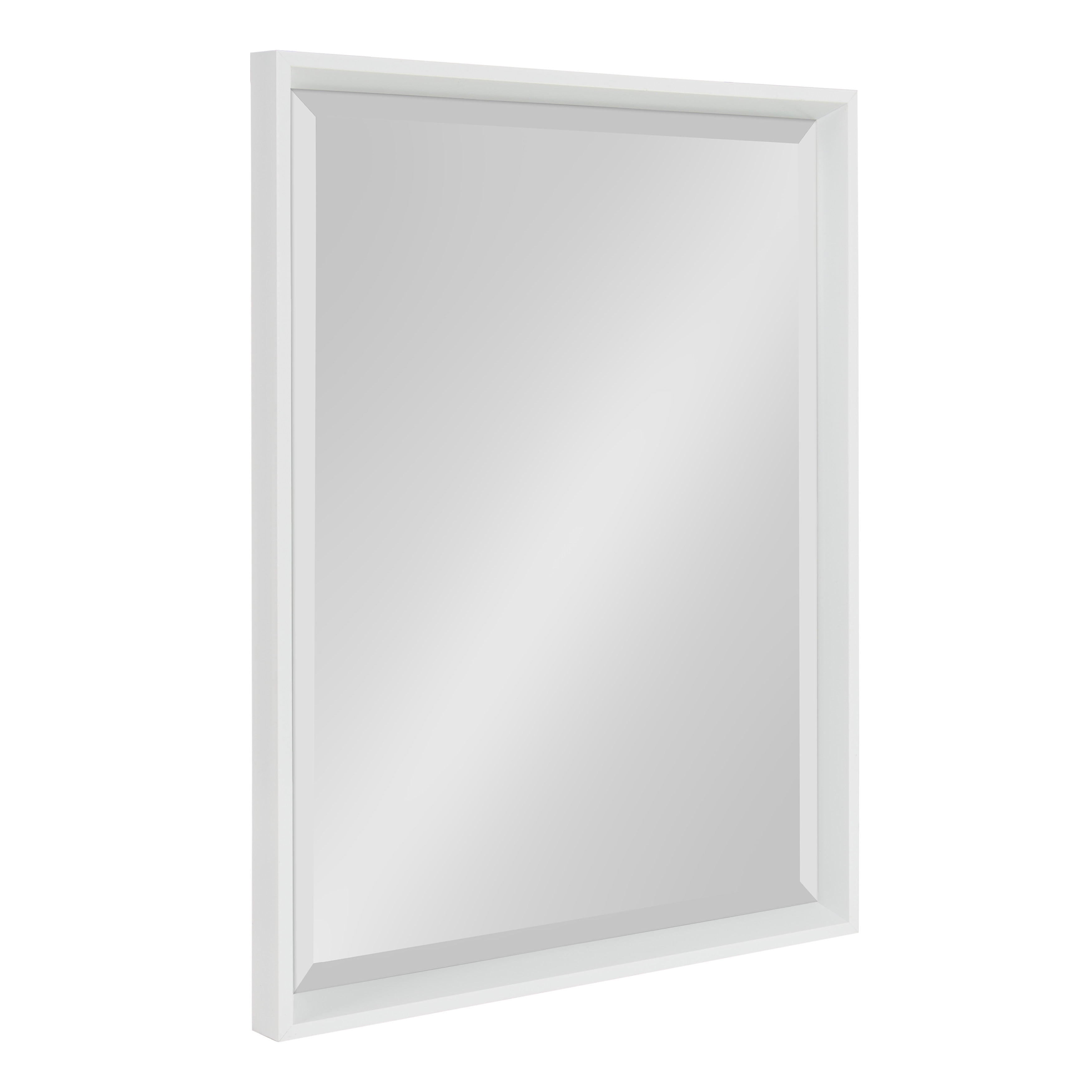 Calter Contemporary Full-Length Rectangular Dresser Mirror in White