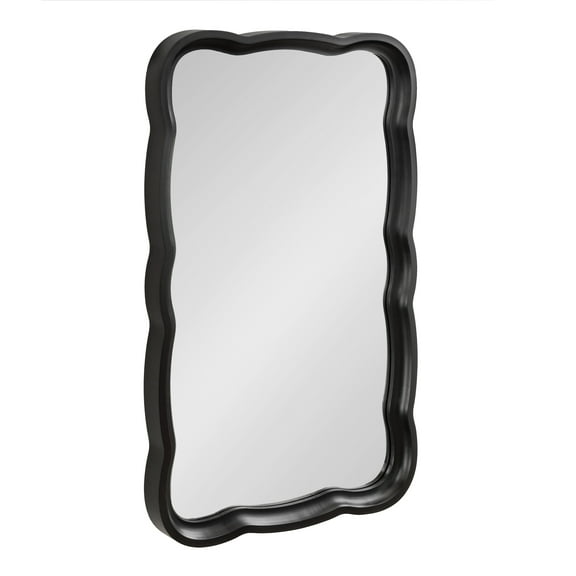 Kate and Laurel 23.75 x 38 Black Farmhouse Mirror