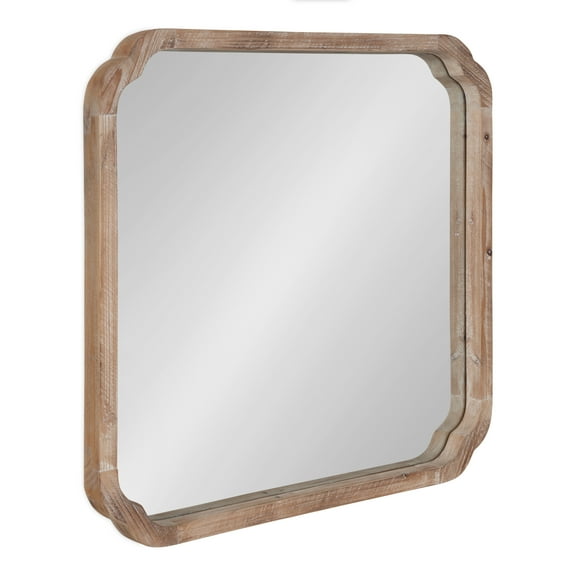Kate and Laurel 24 x 24 Wall Mirror, Brown