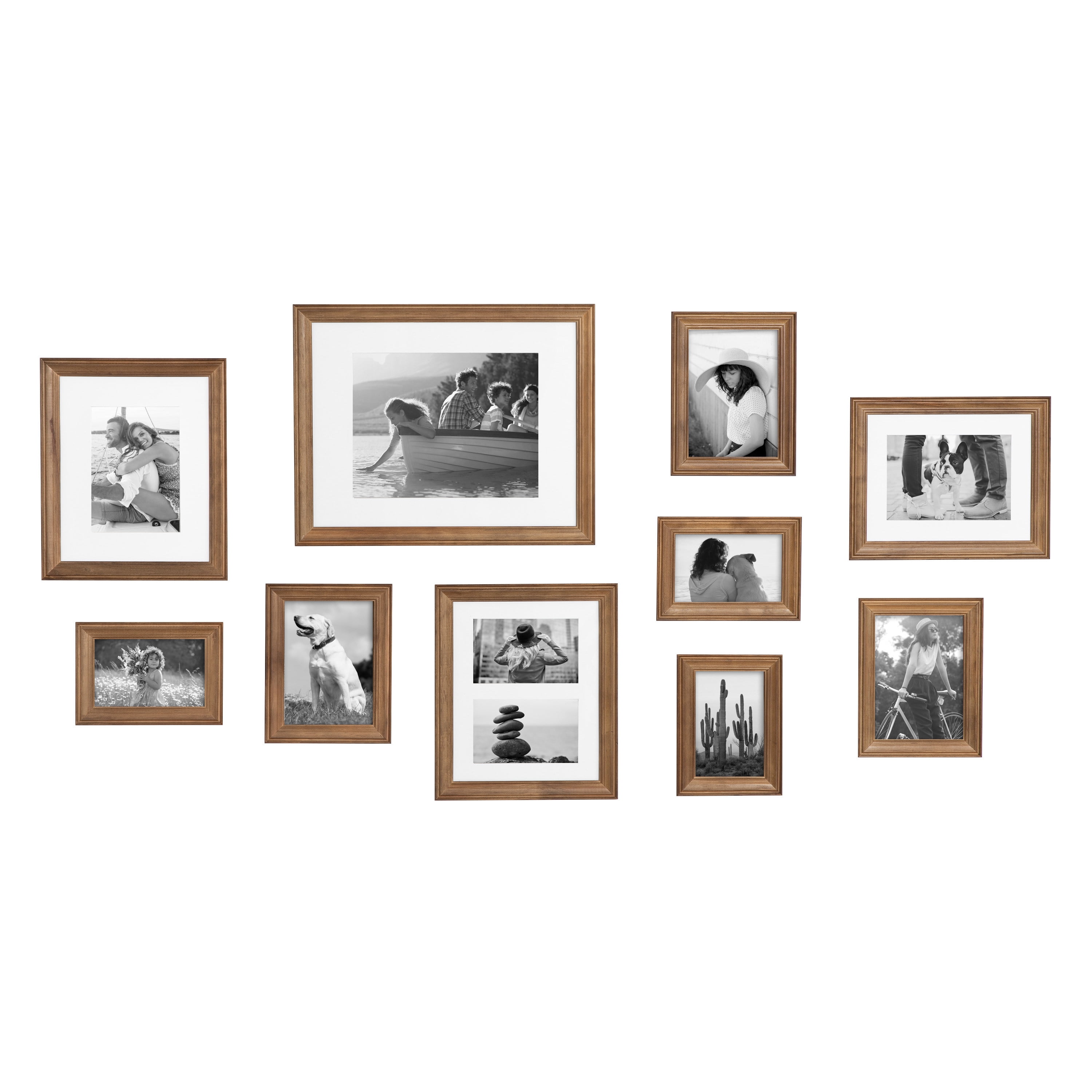 Metronic Picture Frames 4x6 Set of 6 - Distressed White Farmhouse Rustic Photo Frames, Large Wall Frame Set, Size: 4 x 6