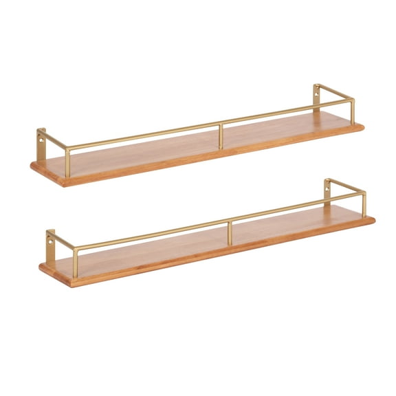 Kate and Laurel 4 cm x 24 cm Floating Wall Shelves (2 Count)