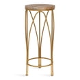 thumbnail image 1 of Kate and Laurel Abella Round Wood Indoor Plant Stand, 10 x 10 x 24, Natural Rustic, Chic Cocktail Table for Display and Storage, 1 of 7