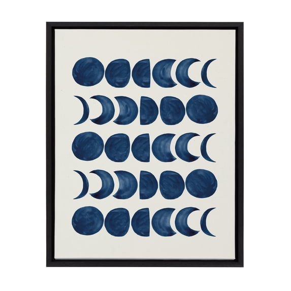 Kate and Laurel Abstract Framed Canvas Art Print, 18" x 24"
