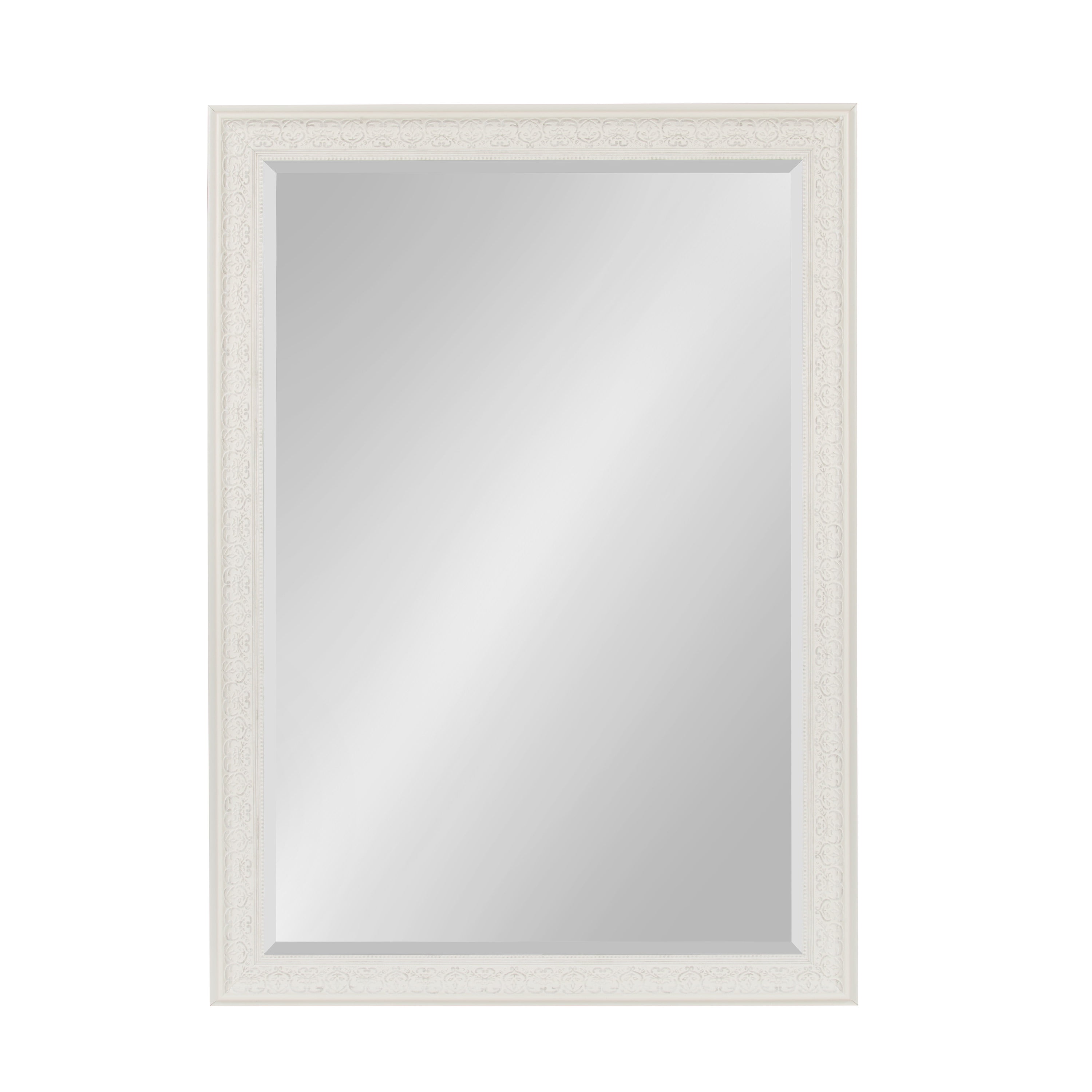 White Rectangular Full Length Vanity Wall Mirror