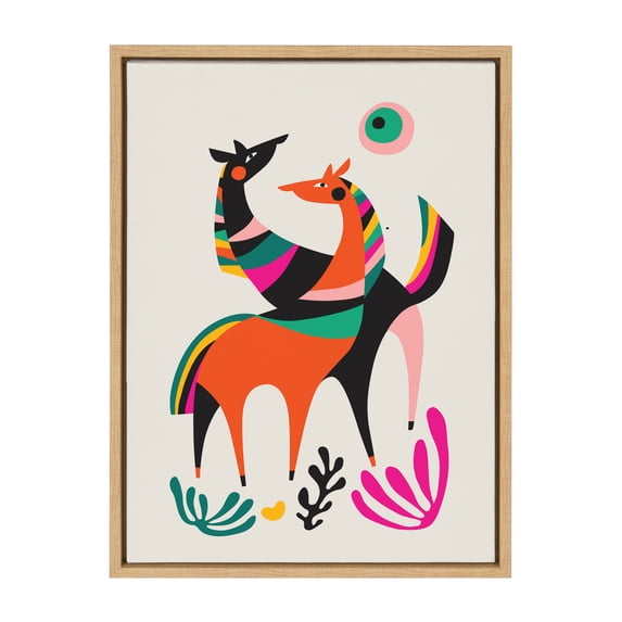 Kate and Laurel Animals & Insects Framed Canvas Art Print, 18" x 24"