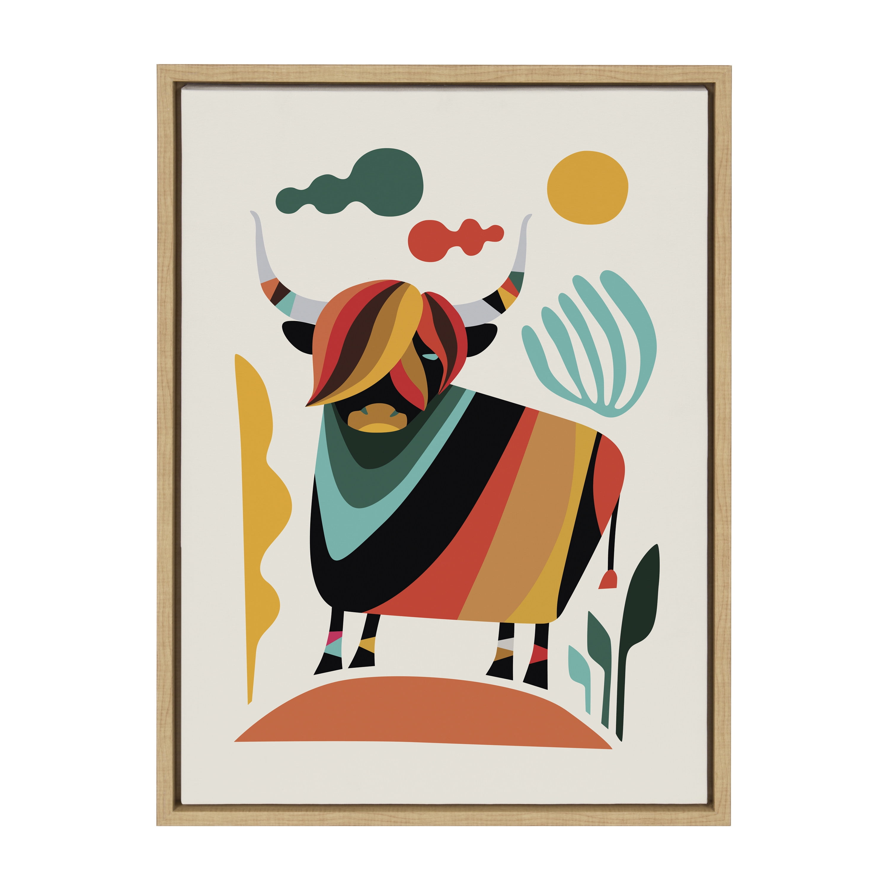 Kate and Laurel Animals & Insects Framed Canvas Art Print, 18" x 24"