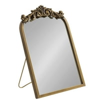 Kate and Laurel Arendahl Glam Table Mirror, 12 x 18, Gold, Traditional Chic Mirror for Wall