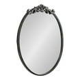 thumbnail image 1 of Kate and Laurel Arendahl Ornate Glam Oval Wall Mirror, 18 x 24, Antique Black, Beautiful Bohemian Mirror for Wall, 1 of 8