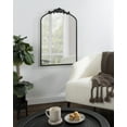 thumbnail image 1 of Kate and Laurel Arendahl Traditional Arch Mirror, 24 x 36, Antique Black, Baroque Inspired Wall Decor, 1 of 8