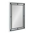 thumbnail image 1 of Kate and Laurel Audubon Modern Rectangle Wall Mirror, 24 x 36, White, Coastal Farmhouse Mirror for Wall, 1 of 8