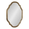 thumbnail image 1 of Kate and Laurel Augustina Glam Scalloped Mirror, 27 x 37, Antique Gold, Vintage Golden Framed Wall Mirror, 1 of 8