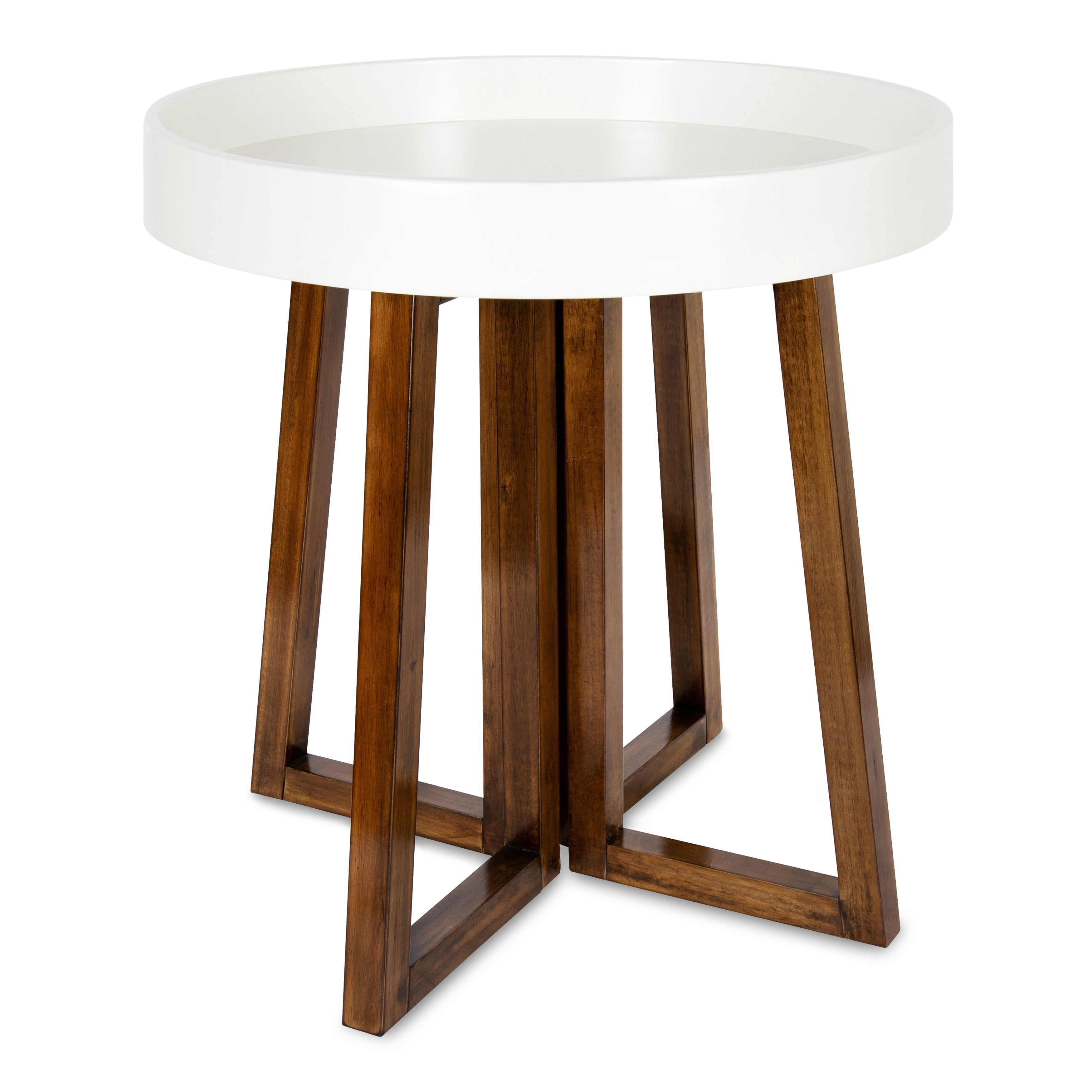 Kate and Laurel Avery Mid-Century Modern Round Side Table, 20