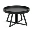 thumbnail image 1 of Kate and Laurel Avery Modern Wooden Round Coffee Table, 30 x 30 x 18, Black, Decorative Transitional Living Room Coffee Table for Storage and Display, 1 of 9