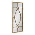 thumbnail image 1 of Kate and Laurel Bakersfield Elegant Wall Mirror, 13 x 30, Gold, Traditional Metal Framed Mirror for Wall, 1 of 8