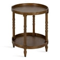 thumbnail image 1 of Kate and Laurel Bellport Farmhouse Side Table, 20 x 20 x 24, Rustic Brown, Sophisticated Rustic End Table for Storage and Display, 1 of 8