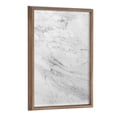 thumbnail image 1 of Kate and Laurel Blake Gray Marble Framed Printed Glass Dry Erase Wall Art by The Creative Bunch Studio, 18x24 Gold, Modern Wall Organizer, 1 of 8