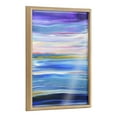 thumbnail image 1 of Kate and Laurel Blake Seaside Serenity Framed Printed Glass Wall Art by Xizhou Xie, 18x24 Natural, Modern Abstract Bright Landscape Art for Wall, 1 of 6
