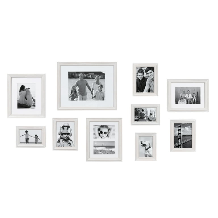 Kate and Laurel Bordeaux Gallery Frame Wall Kit, Set of 6 with Assorted  Size Frames, Charcoal Gray – kateandlaurel