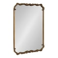 thumbnail image 1 of Kate and Laurel Brazelton Rounded Rectangle Ornate Traditional Mirror, 20 x 27, Gold, Ornamental Round Rectangular Classic Framed Wall Mirror, 1 of 8