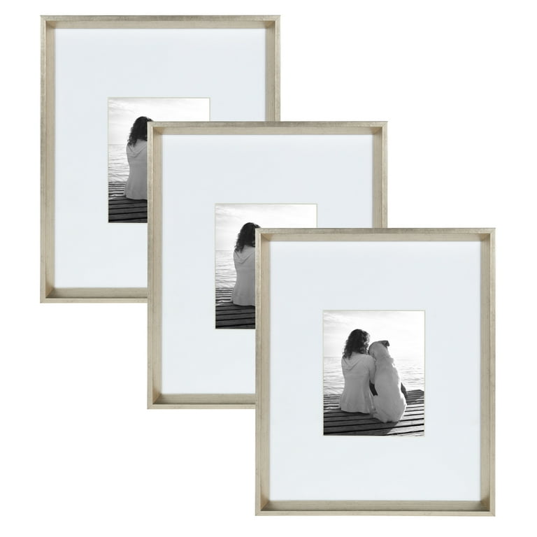  KZZLOL 20x30 Frame, Display Pictures 16x26 with Mat or 20x30  Without Mat, Wall Gallery White Upscale Picture Frames, 1-PCS