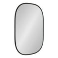 thumbnail image 1 of Kate and Laurel Caskill Mid-Century Modern Decorative Wall Mirror, 24" x 35.5", Black, Rounded Edged Rectangular Frame, 1 of 7