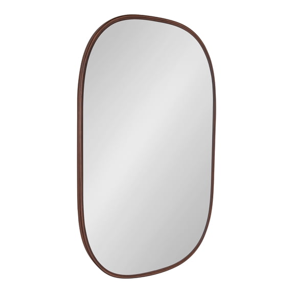 Kate and Laurel Caskill Mid-Century Modern Decorative Wall Mirror, 24" x 35.5", Bronze, Rounded Edge Rectangular Frame