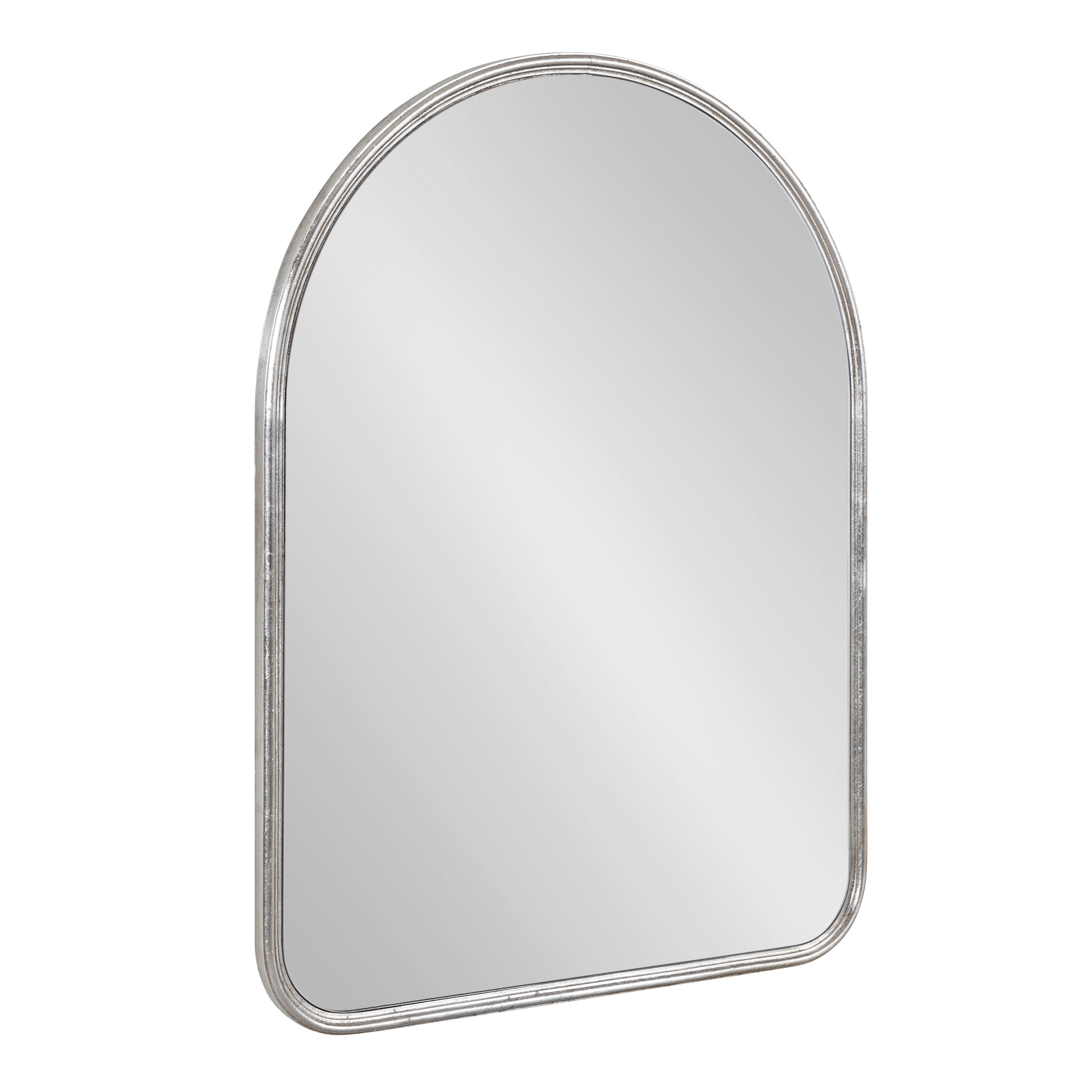 Kate and Laurel Caskill Midcentury Arched Wall Mirror, 18 x 24, Silver,  Decorative Modern Mirror for Wall Display