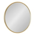 thumbnail image 1 of Kate and Laurel Caskill Round Framed Wall Mirror, Gold 24" Diameter, 1 of 8
