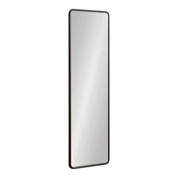 Kate and Laurel Caskill Round Rectangle Full-Length Hanging Mirror for Modern Home Decor, 16x48, Black