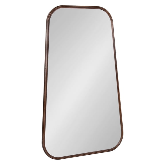 Kate and Laurel Caskill Wall Mirror, 20 x 32, Bronze, Decorative Cowbell Inspired Mirror with Oblong Rectangular Shape And Versatile Styling Options