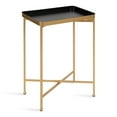 thumbnail image 1 of Kate and Laurel Celia Modern Tray Side Table, 18 x 12 x 26, Black and Gold, Foldable Rectangular End Table for Storage and Display, 1 of 7