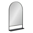 thumbnail image 1 of Kate and Laurel Chadwin Wall Mirror with Shelf, Black 20x34, 1 of 8