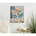 thumbnail image 1 of Kate and Laurel Cheerful Maximalist Flower Vase Framed Wall Art by The Creative Bunch Studio, 16x20 Gold, Colorful Flower Vase Art for Wall, 1 of 7