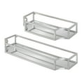 thumbnail image 1 of Kate and Laurel Ciel Modern Glam Metal Wall Shelf Set, Set of 2, Silver, Elegant Wall Decor and Storage, 1 of 7