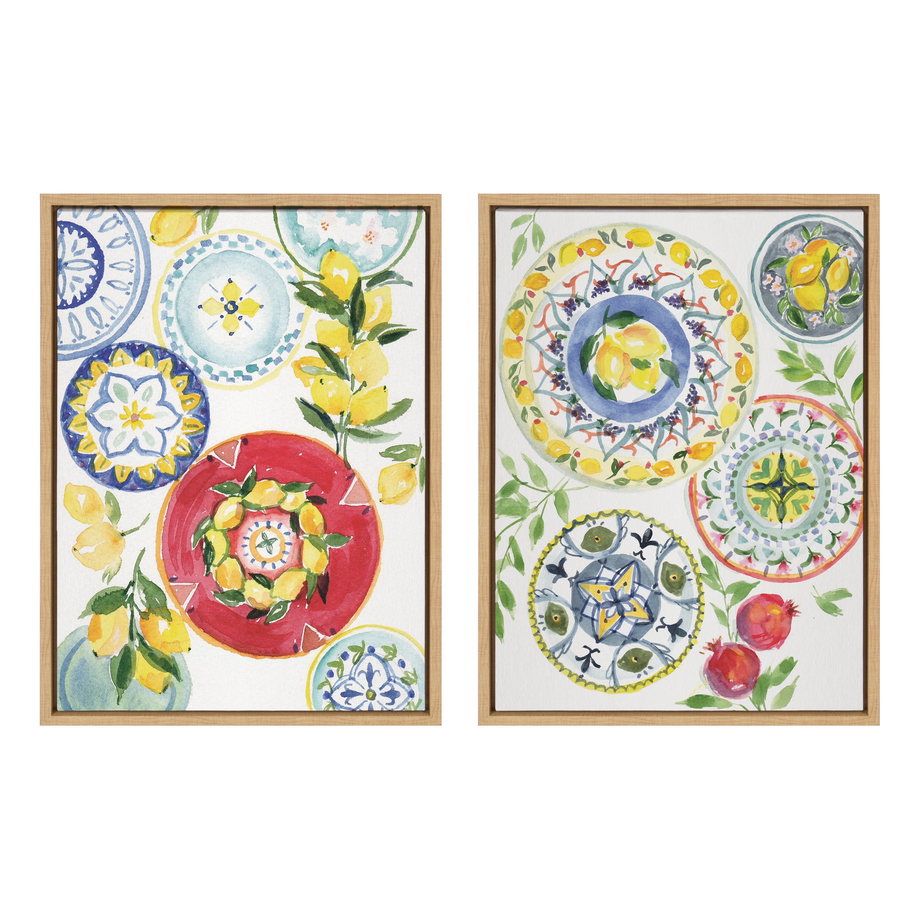 Patricia Shaw Positano Inspired Framed Canvas Art Set