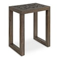 thumbnail image 1 of Kate and Laurel Elyria Bohemian Engraved Side Table, 20 x 14 x 26, Gray, Modern Side Table for Storage and Display, 1 of 9