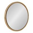 thumbnail image 1 of Kate and Laurel Evans Mid-Century Round Wood Framed Wall Mirror, 30 x 30, Natural Wood, Decorative Modern Mirror for Wall, 1 of 7