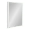 thumbnail image 1 of Kate and Laurel Evans Modern Framed Floating Wall Mirror, 18" x 24", White, Contemporary Chic Accent Mirror, 1 of 7