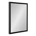thumbnail image 1 of Kate and Laurel Evans Modern Wall Mirror, 18" x 24", Black, Contemporary Chic Accent Mirror, 1 of 7